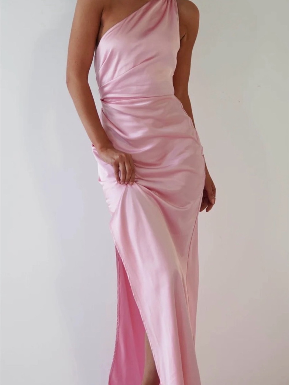 Pink Satin Dress